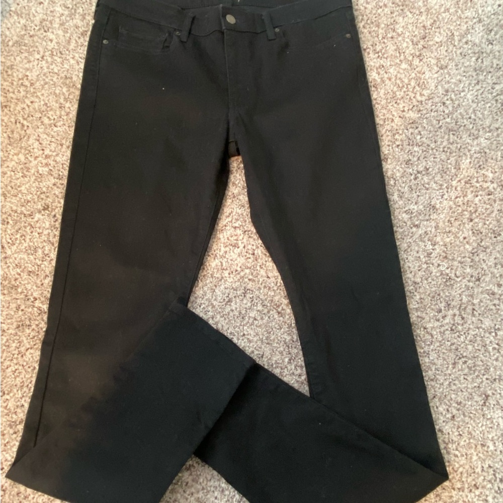 Levi Strauss jeans women 31 black skinny 31”leg